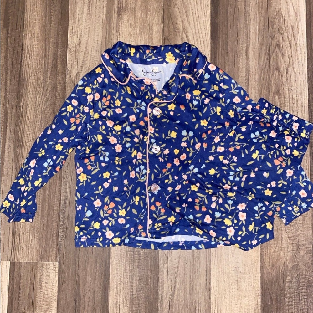 Toddler Girl Jessica Simpson Floral Pajama Set 3T